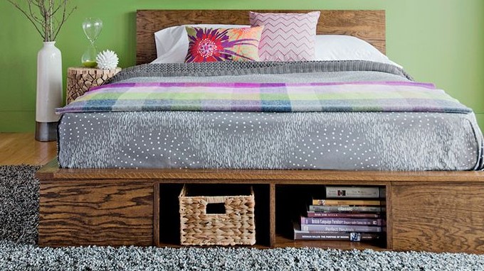 a DIY Platform Bed