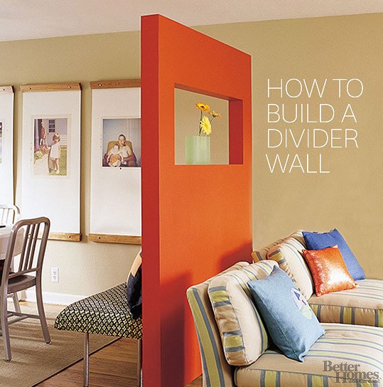 25 Functional DIY Room Divider Ideas with Free Plans – a Freestanding Divider Wall a Freestanding Divider Wall