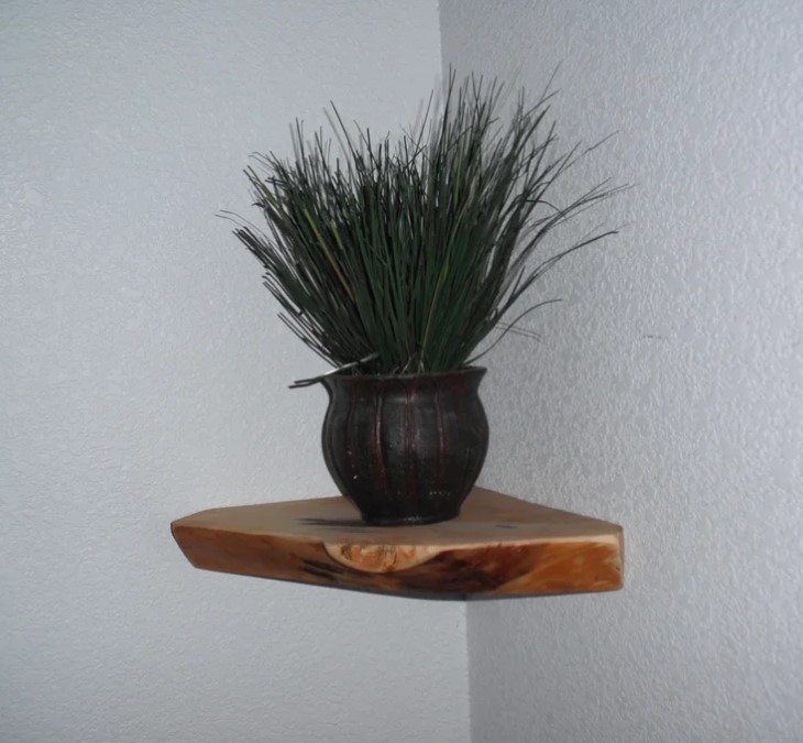 a Natural Pine Corner Shelf in Under 5 Min.