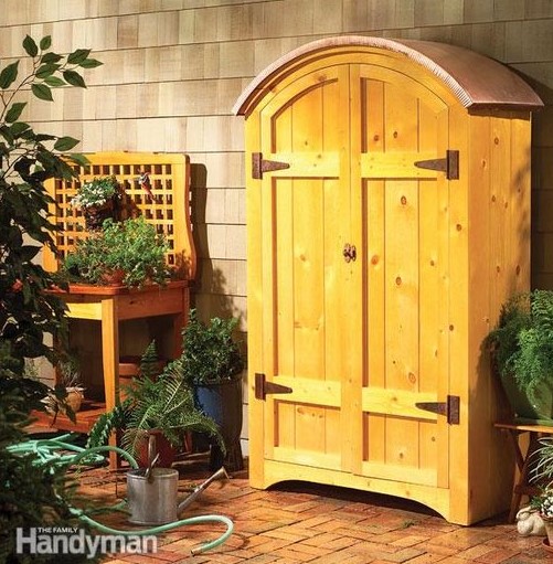 25 Best DIY Outdoor Furniture Ideas (with Free Plans) – a Pine Garden Hutch a Pine Garden Hutch