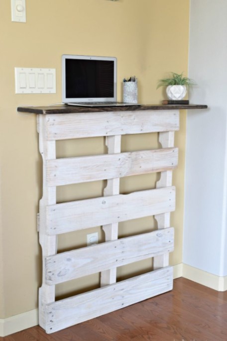 a Stylish Standing Desk Riser from pallet