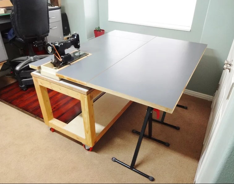 25 DIY Sewing Table Ideas to Spice Up Your Crafting Journey – a Versatile Sewing and Craft Table a Versatile Sewing and Craft Table