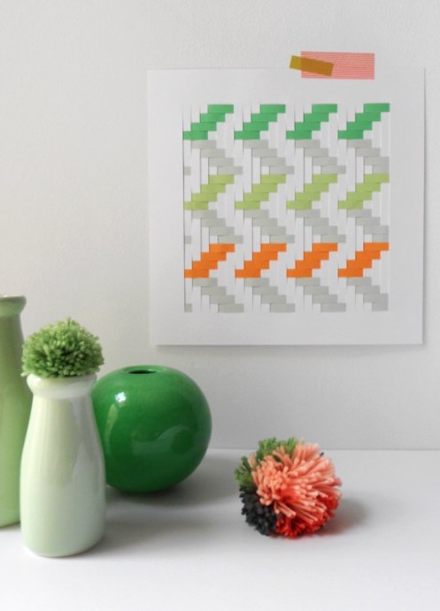 a Woven Paper Artwork 1