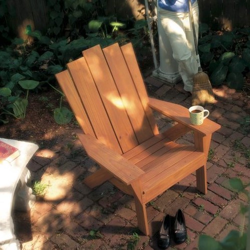 an Adirondack Chair and Love Seat