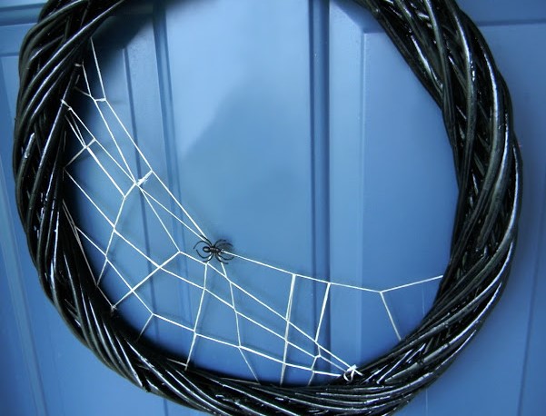 35 Best DIY Halloween Decoration Ideas for 2025 – spider wreath spider wreath