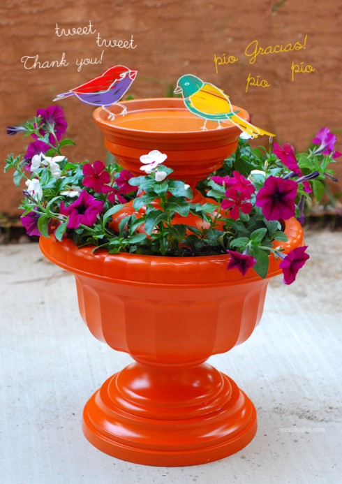 DIY birdbath ideas