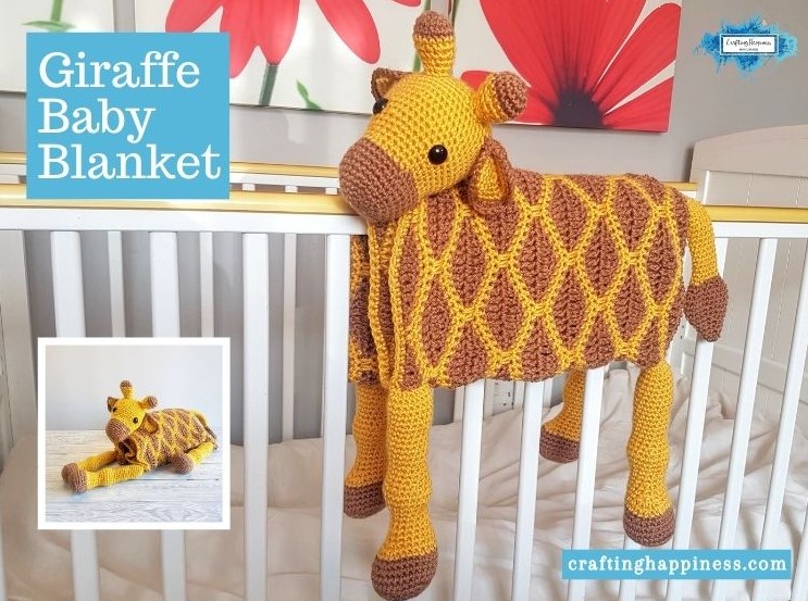 3in1 Giraffe Baby Blanket Crochet Pattern