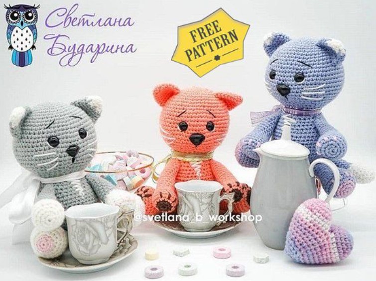 25 Free Amigurumi Cat Patterns for Any Skill Level – Amigurumi Kitten Free Pattern Amigurumi Kitten Free Pattern