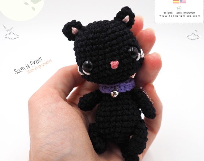 Amigurumi Pattern Sam – Halloween Black Cat