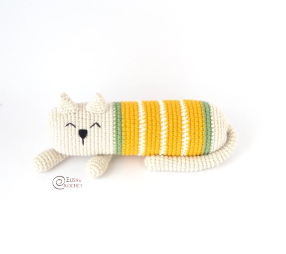 Arturo the Sleepy Cat Free Crochet Pattern