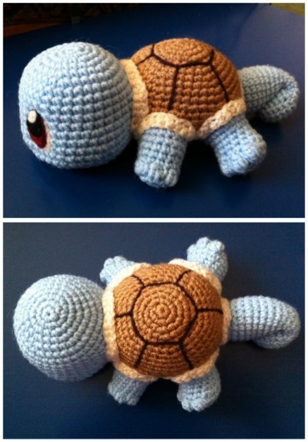 25 Free Amigurumi Turtle Patterns (for Any Skill Level) – Baby Squirtle with pattern Baby Squirtle with pattern