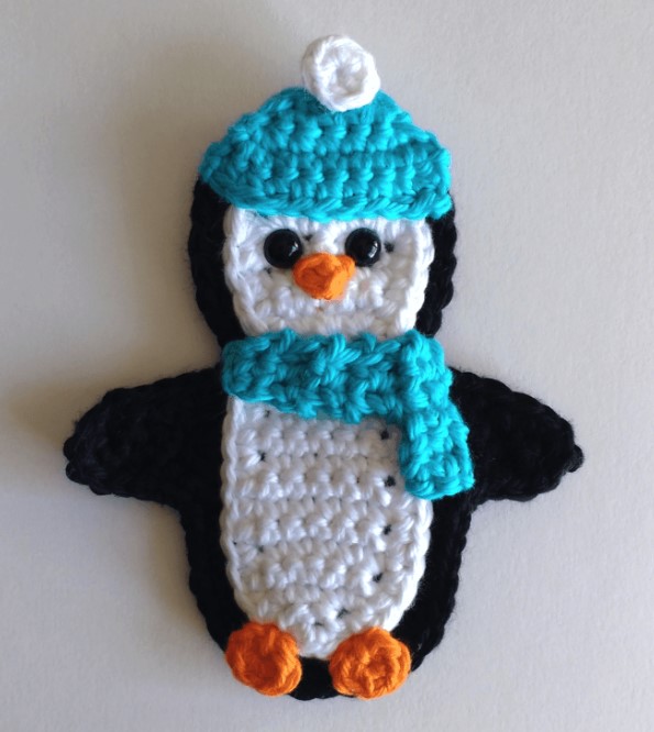Crochet Applique – Penguin
