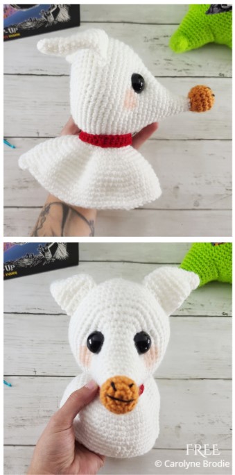 Crochet Zero Ghost Dog Amigurumi Free Patterns Paid