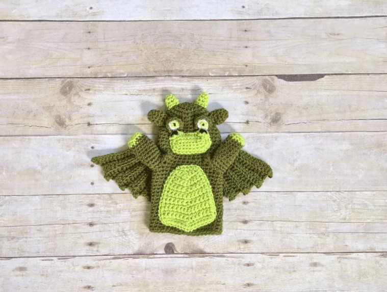 DRAGON HAND PUPPET CROCHET PATTERN