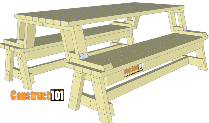 Folding Picnic Table Plans – Easy To Build Projects