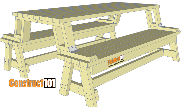 25 Clever DIY Folding Table Ideas with Free Plans – Folding Picnic Table Plans – Easy To Build Projects Folding Picnic Table Plans – Easy To Build Projects