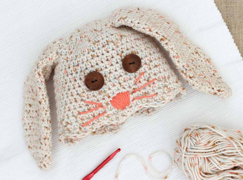 Free Crochet Bunny Hat Pattern Newborn Child