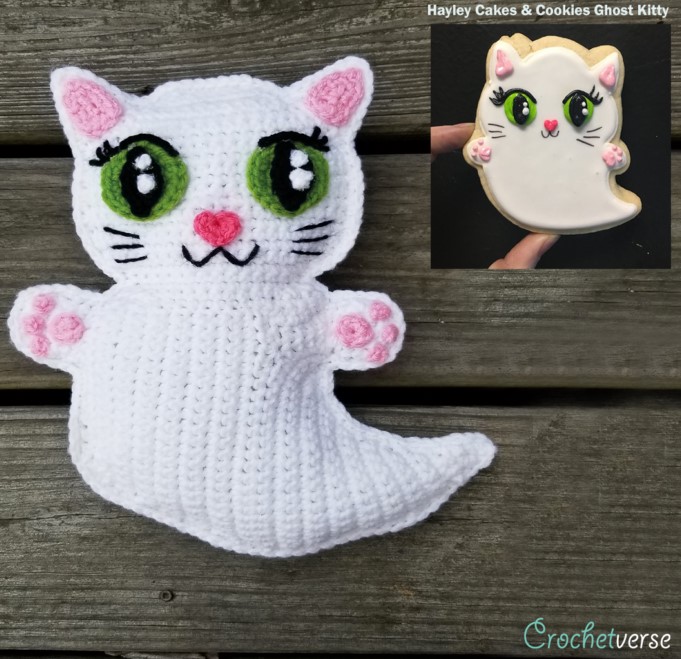 Free Ghost Kitty Ragdoll Crochet Pattern