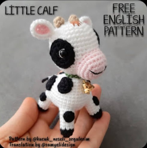 Free Mini Crochet Cow Pattern