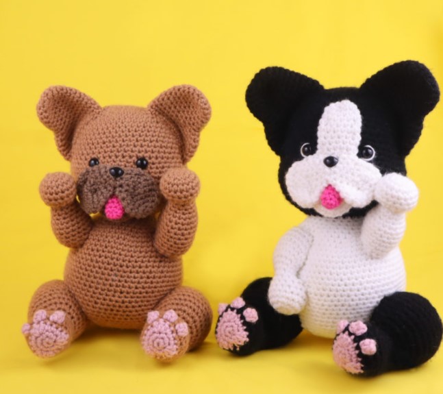 25 Free Amigurumi Dog Patterns (for Any Skill Level) – French Bulldog French Bulldog