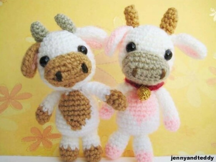 Lolly baby cow amigurumi free pattern