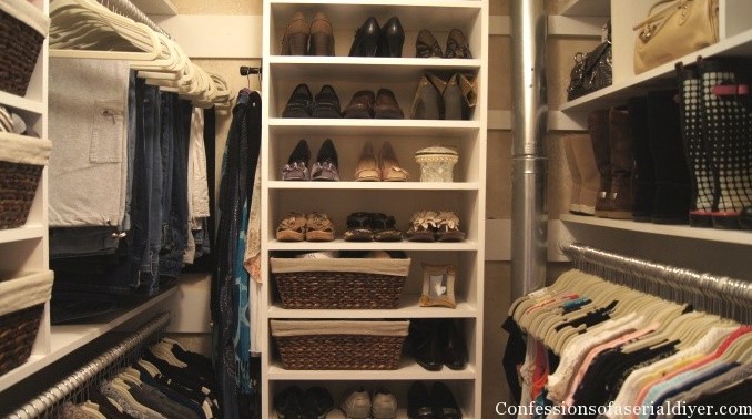 25 DIY Closet Shelving Ideas to Maximize Your Storage – MASTER CLOSET MAKEOVER PART 1 MASTER CLOSET MAKEOVER PART 1