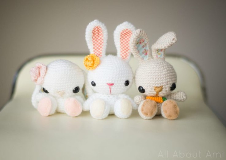 25 Free Crochet Bunny Patterns for Any Skill Level – Pattern Spring Bunnies Pattern Spring Bunnies