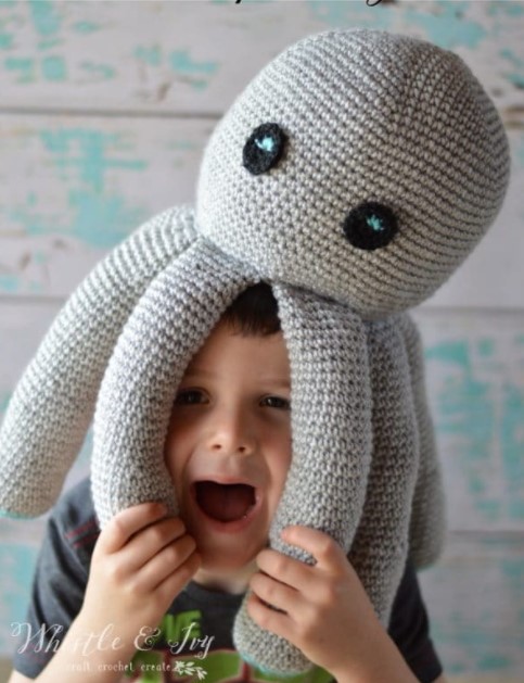 Plush Crochet Octopus – Free Crochet Pattern