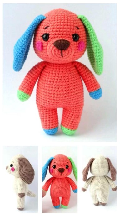 RUDY DOG AMIGURUMI FREE CROCHET PATTERN