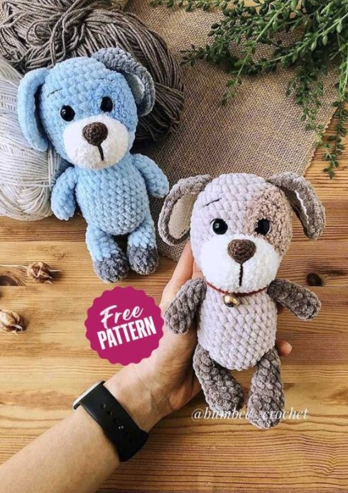 25 Free Amigurumi Dog Patterns (for Any Skill Level) – Rex the Dog 1 Rex the Dog 1