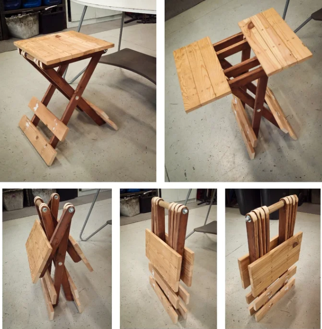 25 Clever DIY Folding Table Ideas with Free Plans – Small Folding Table UPDATED Small Folding Table UPDATED