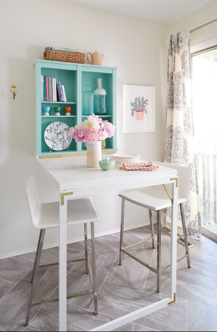 25 Clever DIY Folding Table Ideas with Free Plans – This Adorable Fold Down Table That Doubles as a Desk This Adorable Fold Down Table That Doubles as a Desk