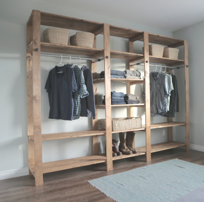 Wood Closet Shelving