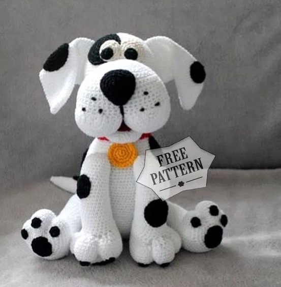 amigurumi dalmatian dog free pattern 2