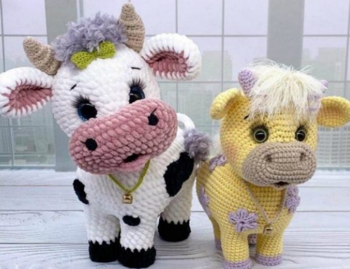 crochet cow amigurumi pattern