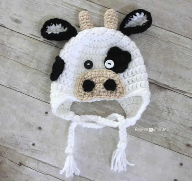 crochet cow hat pattern