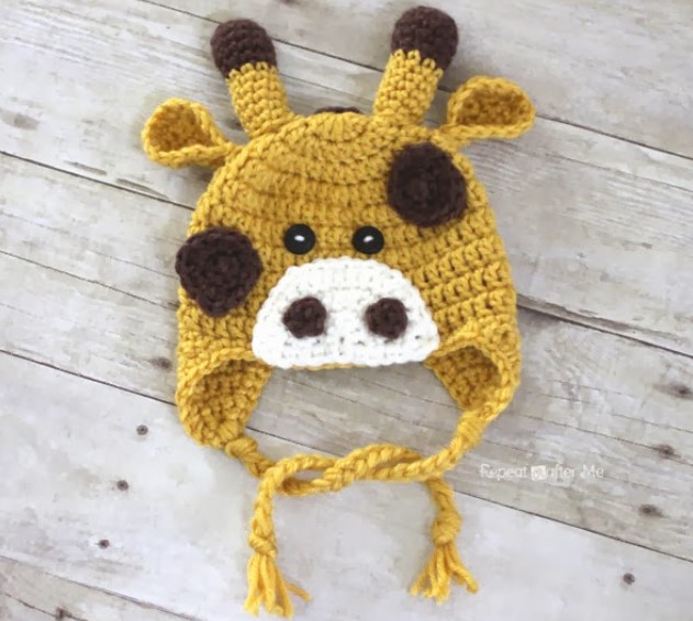 crochet giraffe hat pattern