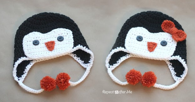 crochet penguin hat pattern