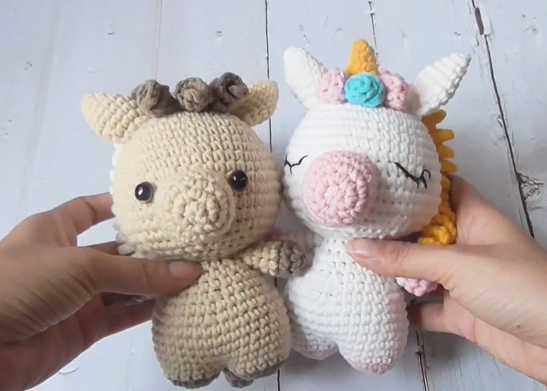 Amigurumi Horse and Unicorn