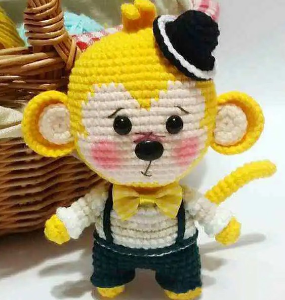 Amigurumi little monkey