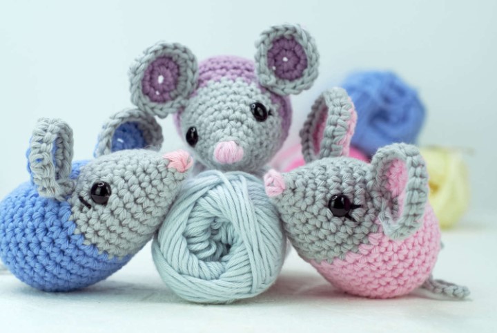 Crochet amigurumi mouse