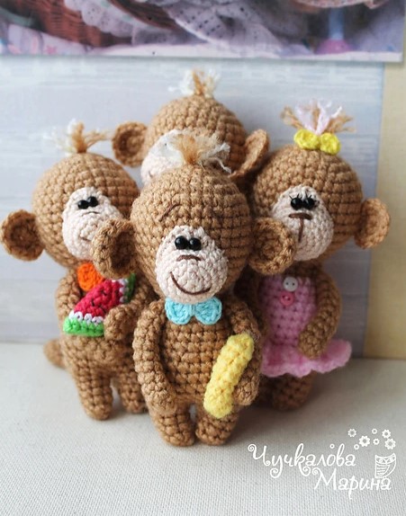 25 Free Amigurumi Monkey Patterns for Any Skill Level – Monkey Minik Monkey Minik