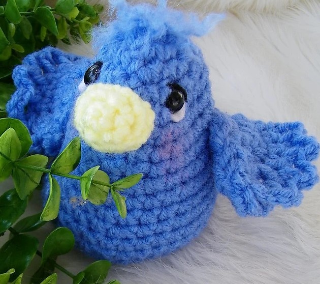 25 Free Amigurumi Bird Patterns for Any Skill Level – Simply Cute Blue Bird Simply Cute Blue Bird