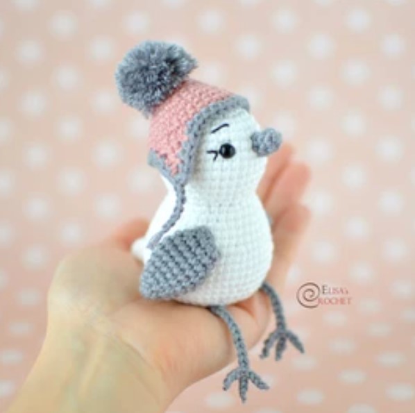 25 Free Amigurumi Bird Patterns for Any Skill Level – Snowbird Free Crochet Pattern Snowbird Free Crochet Pattern