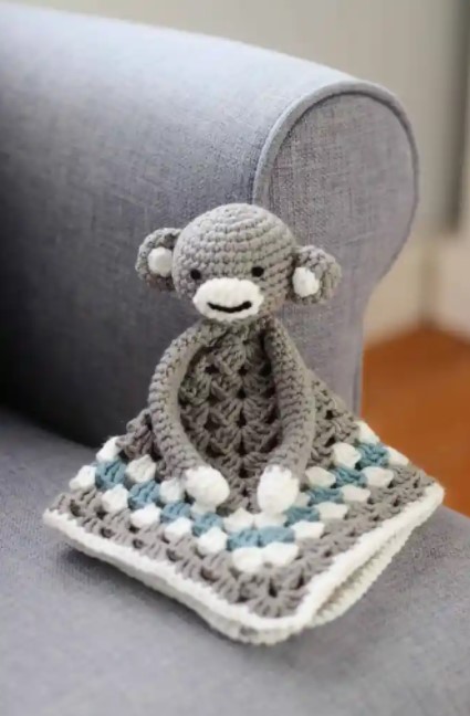 crochet monkey blanket