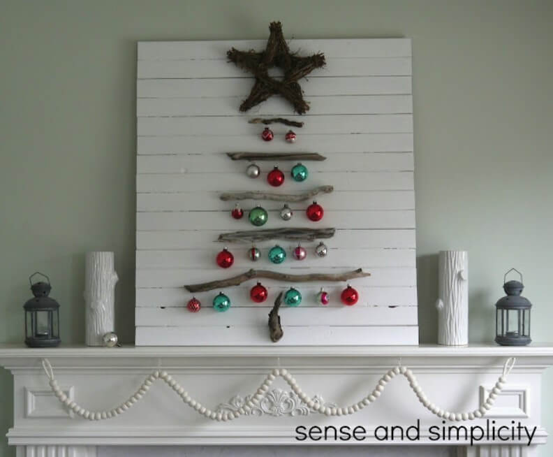 DIY Christmas Mantel