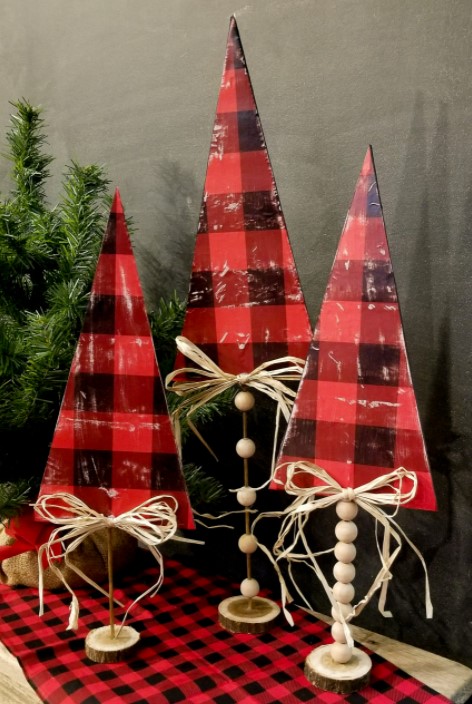 DIY Foam Board Christmas Trees