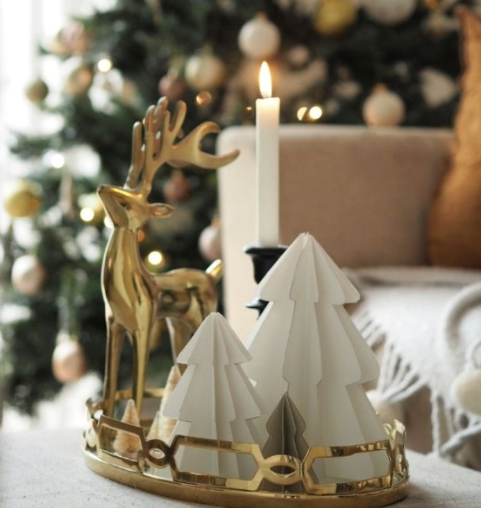 DIY Paper Christmas Tree Decorations