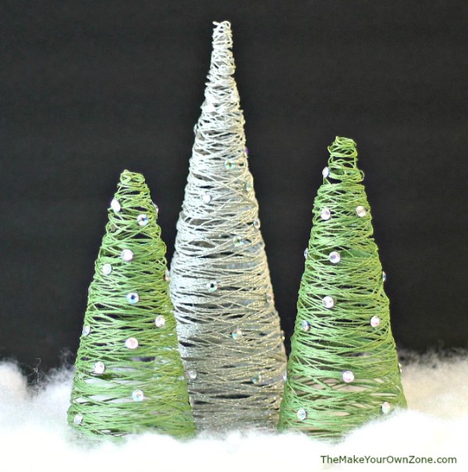 31 Best DIY Christmas Tree Ideas to Try This Year – DIY String Christmas Tree DIY String Christmas Tree