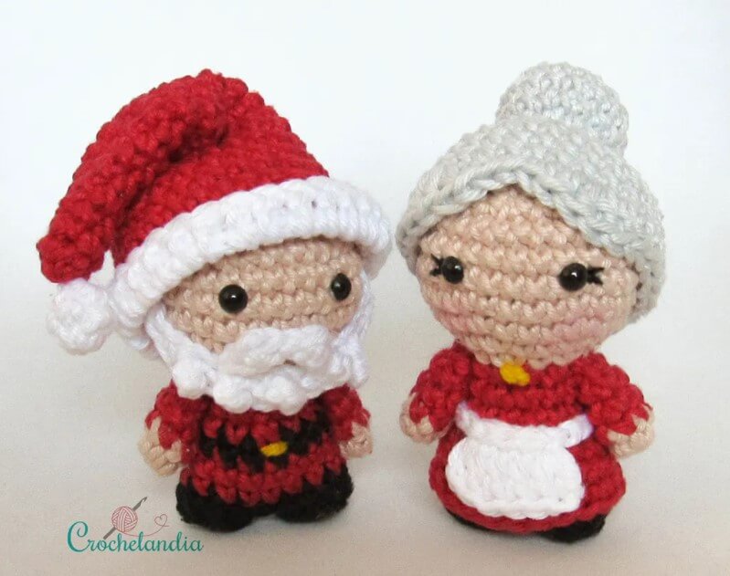 Mr and Mrs Santa Amigurumi